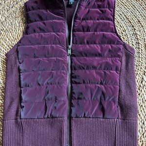 Athleta Purple Quilted Vest size XS